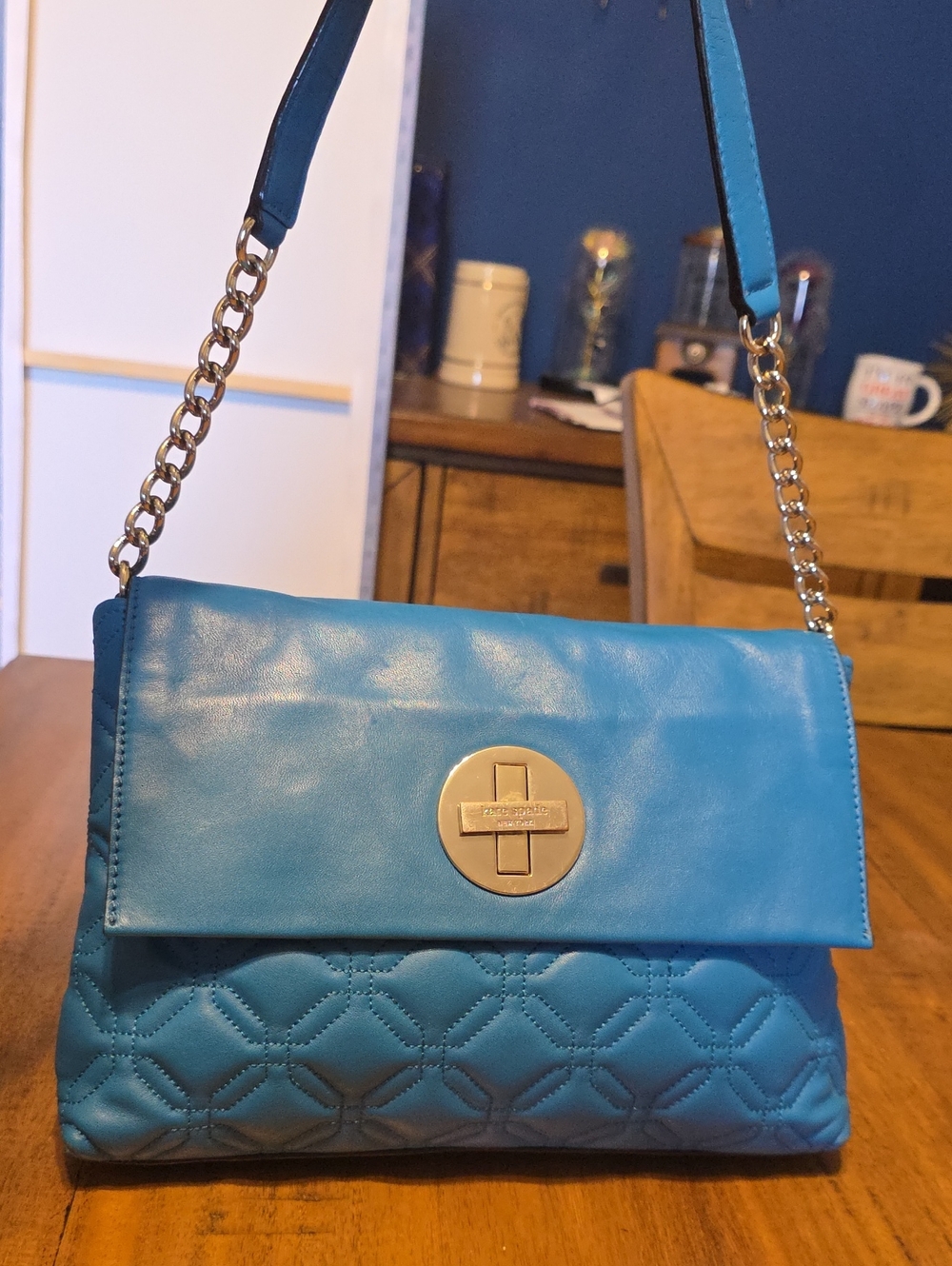 kate spade Turquoise Astor Court Shoulder Bag